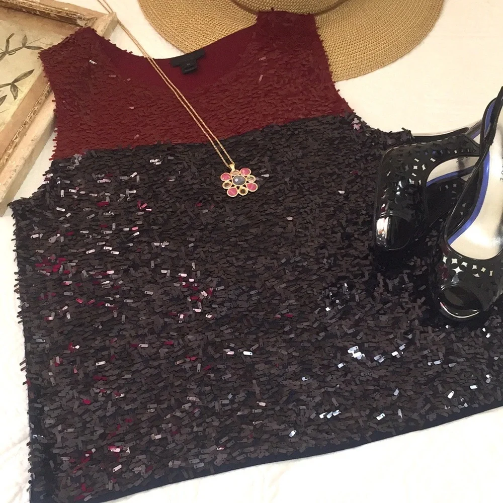 J. Crew Sequined Top